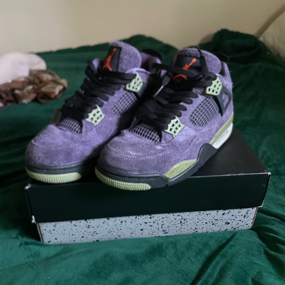 Jordan Athletic Shoes in Purple and Green
